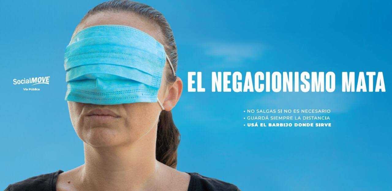 Cartel de la campaña el negacionismo mata