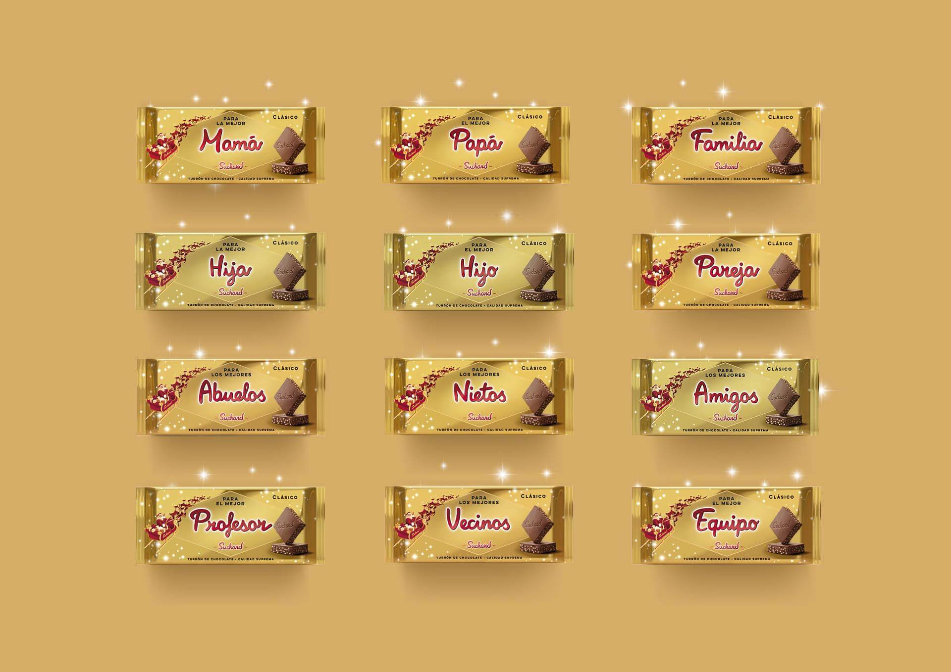 Envoltorios personalizados de Suchard