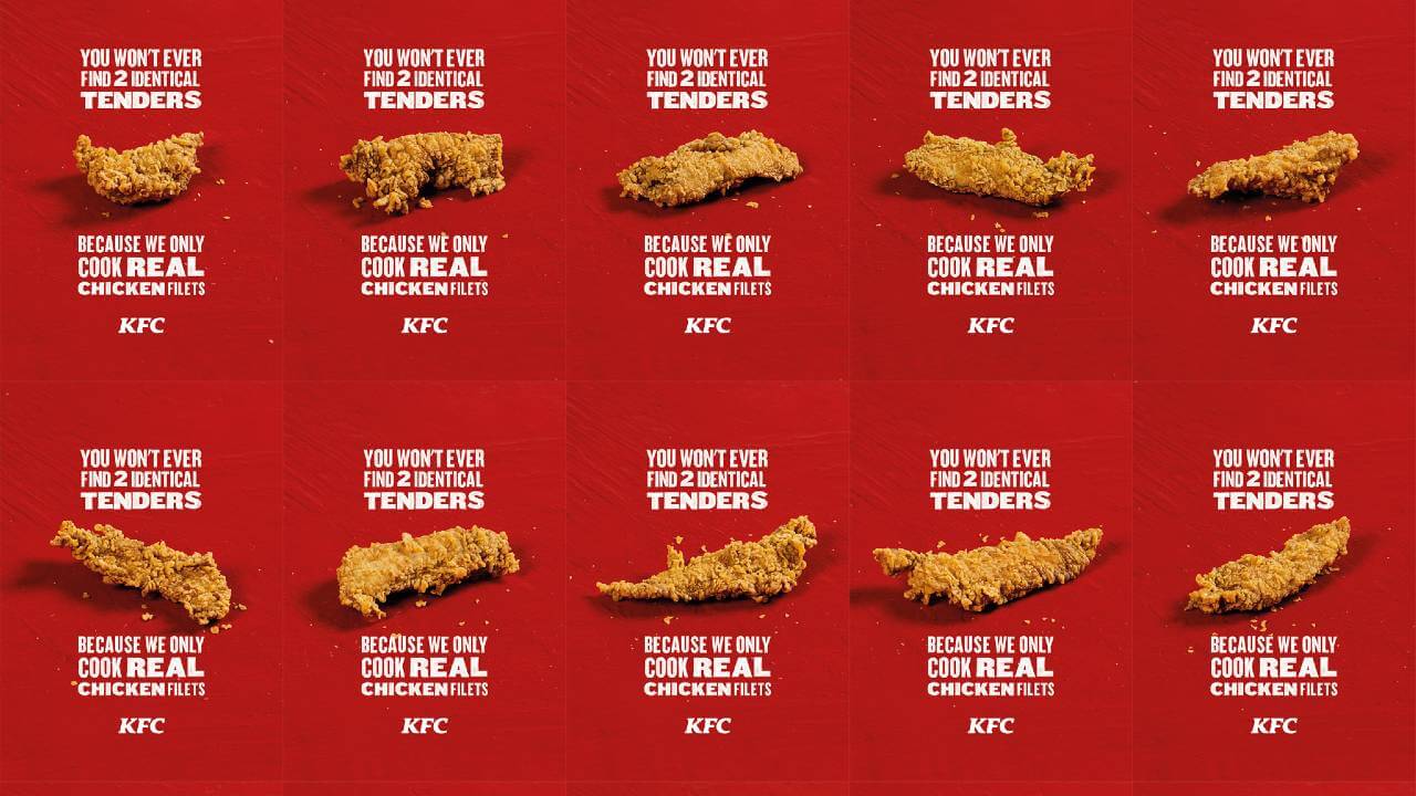 Campaña de KFC Francia: Nuestro pollo es diferente