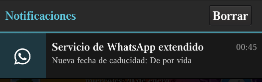 Servicio whatsapp de por vida
