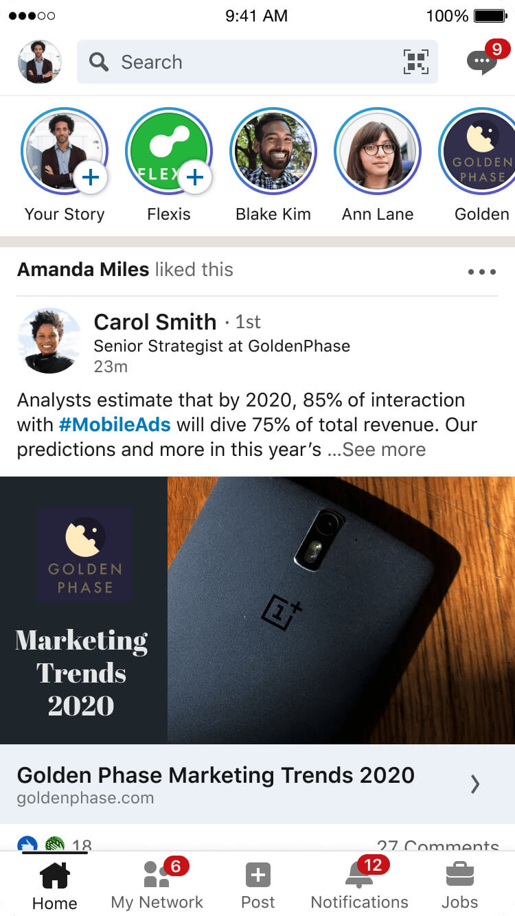LinkedIn Stories