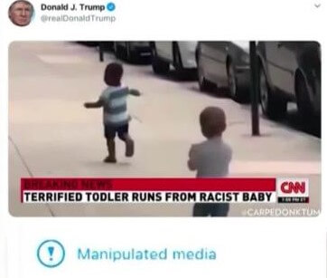 Tuit 2 - Donald Trump vídeo manipulado de la CNN
