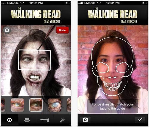 App The Walking Dead Publicidad