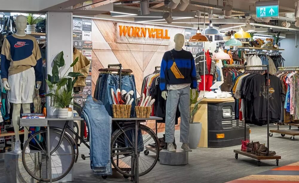 Corner de Worn Well en una tienda de Primark