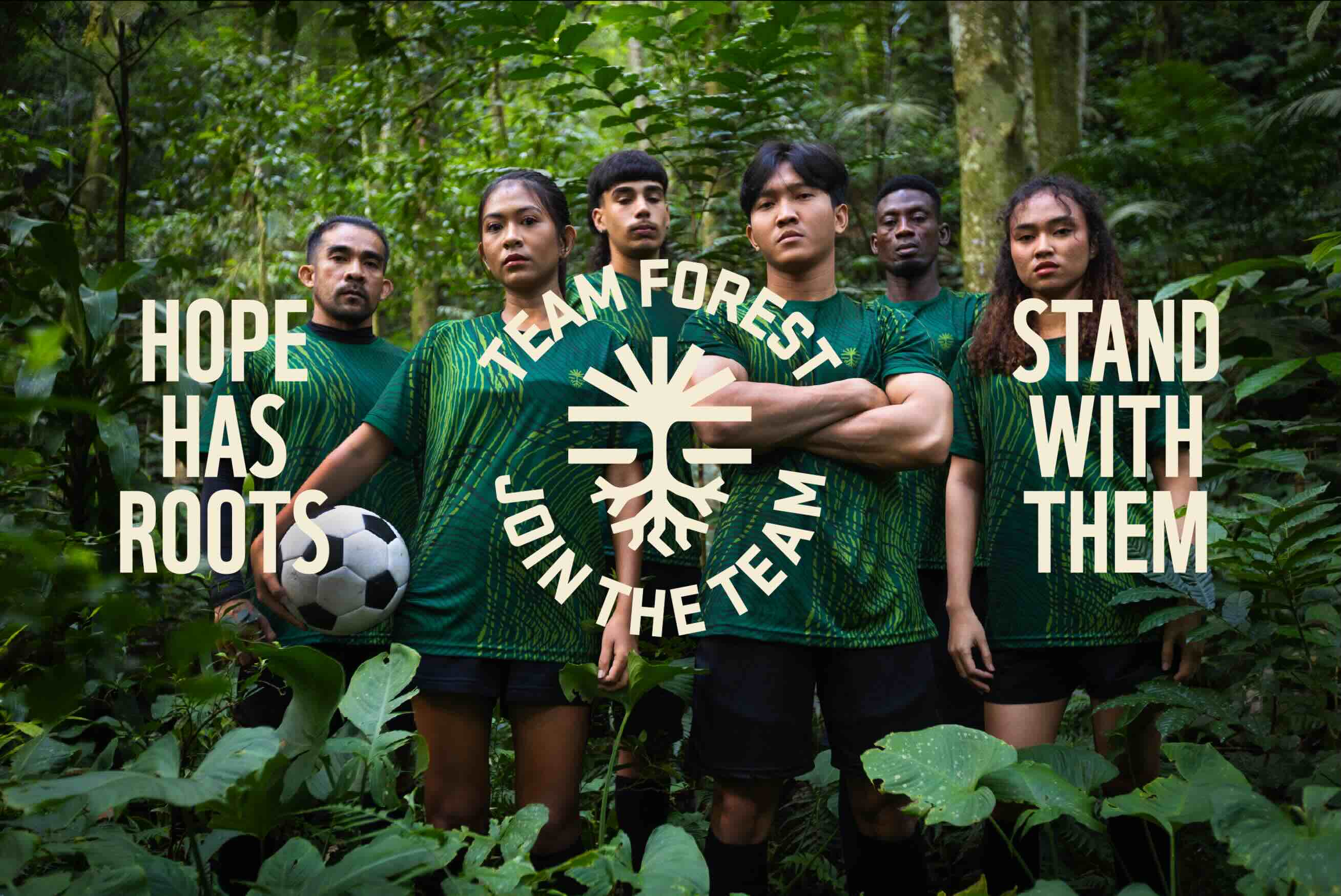 Gráfica de la campaña "Team Forest", de WWF