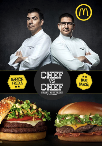 McDonald's enfrenta a dos chefs Michelin para crear la 