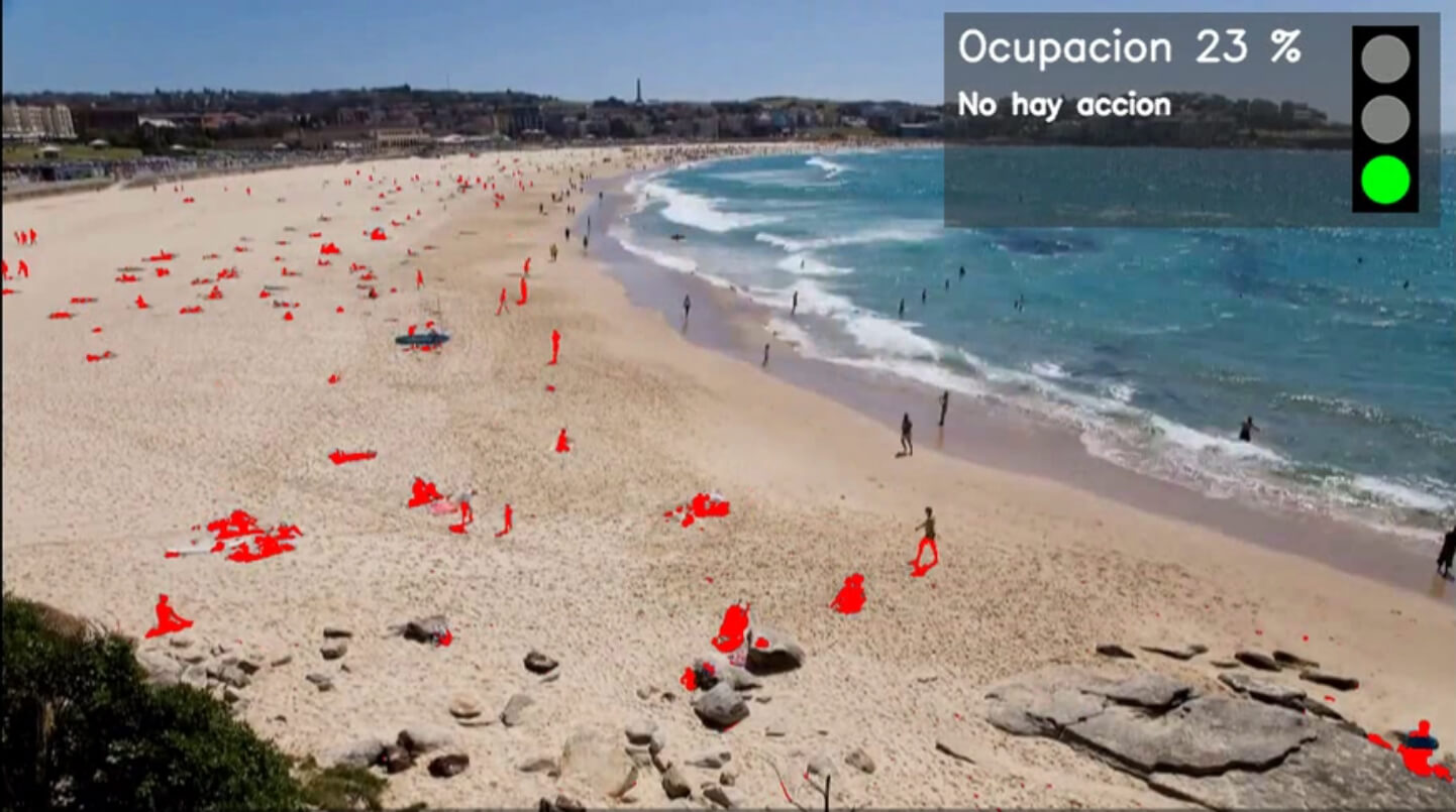 Telefónica desarrolla un sistema para controlar el aforo en las playas